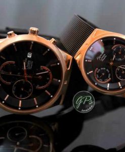 Alexandre Christie AC 6276 Black Rosegold Couple