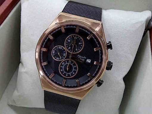 Alexandre Christie AC 6278 Rosegold Black