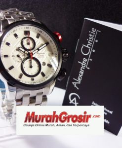 Alexandre Christie AC 6163 White Dial Silver