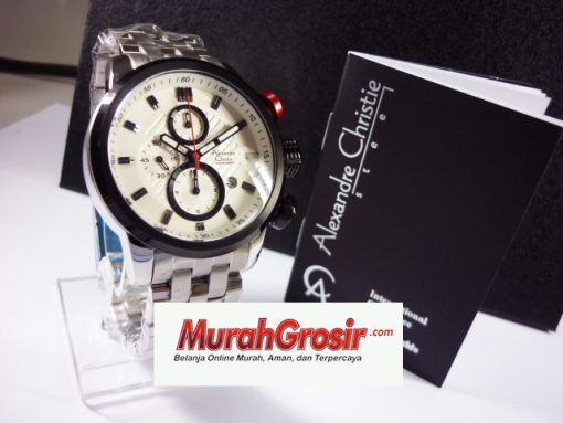 Alexandre Christie AC 6163 White Dial Silver