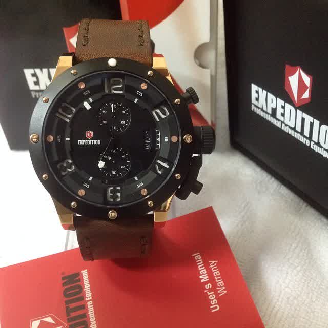 Expedition 6381 Black Gold Dark Brown Leather