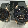 Alexandre Christie Couple AC 6247 Black Rose Gold