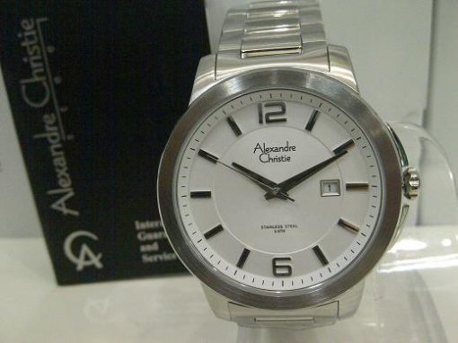 Alexandre Christie AC 8360 White Steel White Dial