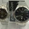 Alexandre Christie Couple AC 8363 White Steel Black Dial