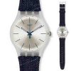 jam tangan Swatch SUOK103 DENIM original