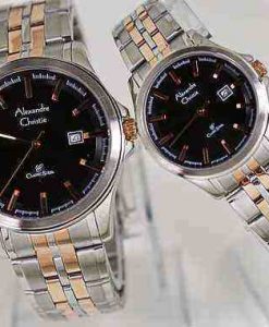 Alexandre Christie AC 8402 Combi Black Dial Couple