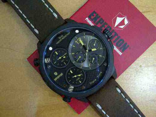 Expedition 6631 Dark Brown Leather Index Kuning