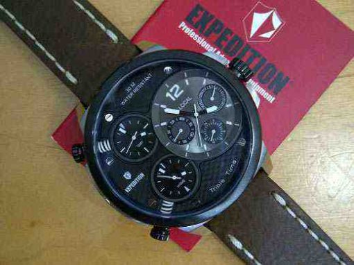 Expedition 6631N White Steel Brown Leather Index Putih