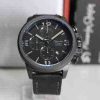 Alexandre Christie AC 6280 Black Steel Black Leather