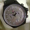 Expediton 6657 Black Steel Grey Dial Black Leather