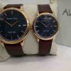 Alexandre Christie Couple AC 8460 Rosegold Steel Black Dial