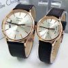 Alexandre Christie Couple AC 8446 Rosegold Steel White Dial