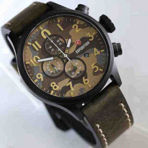 Expedition 6678MC Army Black Steel Angka Kuning