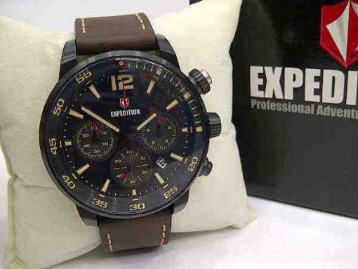 Expedition 6685 Black Steel Brown Leather