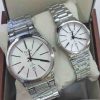 Alexandre Christie Couple AC 8448 White Steel White Dial