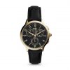 Jam Tangan Wanita Fossil CH3015  Abilene Chronograph Black Leather Watch