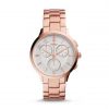 Jam Tangan Wanita Fossil CH3018 Abilene Chronograph Rose-Tone Stainless Steel Watch