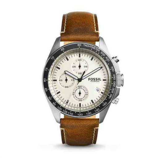 Fossil CH3023 Sport 54 Chronograph Dark Brown Leather Watch