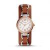 Jam Tangan Wanita Fossil ES3855 Georgia Artisan Cedar Leather Watch