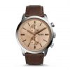 Fossil FS5156 Townsman Chronograph Dark Brown Leather Watch
