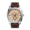 Fossil FS5170 Machine Chronograph Dark Brown Leather Watch