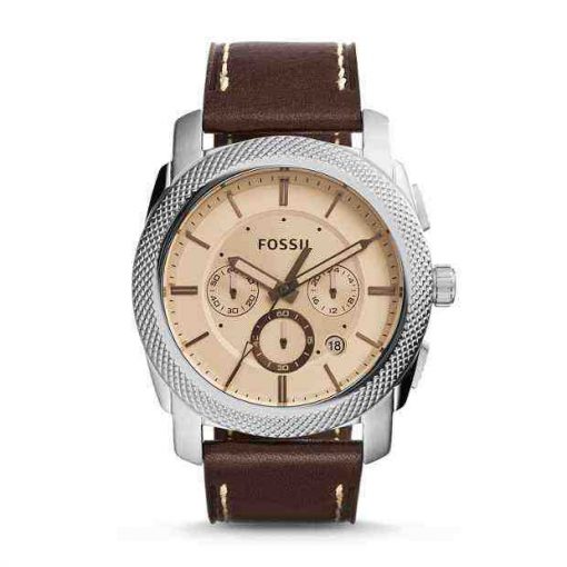 Fossil FS5170 Machine Chronograph Dark Brown Leather Watch