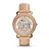 Jam Tangan Wanita Fossil ME3060 Curiosity Automatic Sand Leather Watch