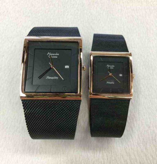 jam tangan alexandre christie couple original