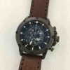 Alexandre Christie AC 6416MC Black Steel Brown Leather