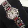 Jam Tangan Wanita Bonia B10201 White Steel Red Swarovsky