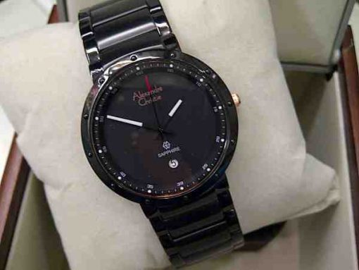 Jam Tangan Pria Alexandre Christie AC 8229 Full Black Steel