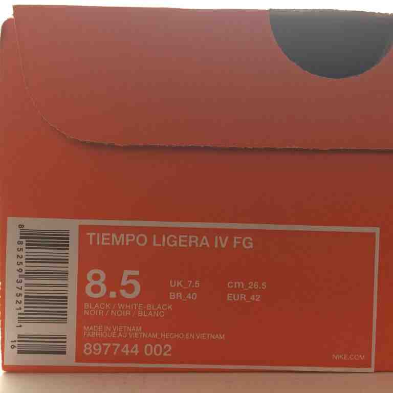 Jual Sepatu  Bola  Nike  Original Tiempo Ligera IV FG Black 