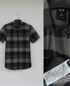 Oakley Short Sleeve Checkered Regular Shirt Black Original