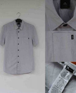 Oakley Short Sleeve Plain Woven Grey Original
