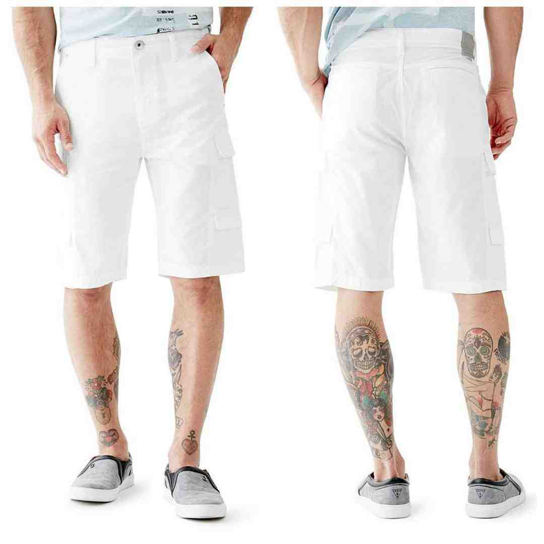 Jual Guess  Shorts Original seri Poplin Cargo  Shorts warna 