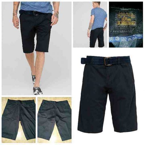 Jual S oliver bermuda short warna dark grey (tanpa sabuk Jual S oliver bermuda short warna dark grey (tanpa sabuk