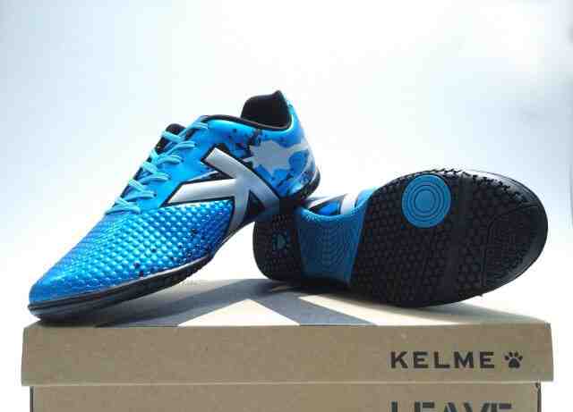 Jual SEPATU  FUTSAL  KELME STAR EVO SKY BLUE ORIGINAL 