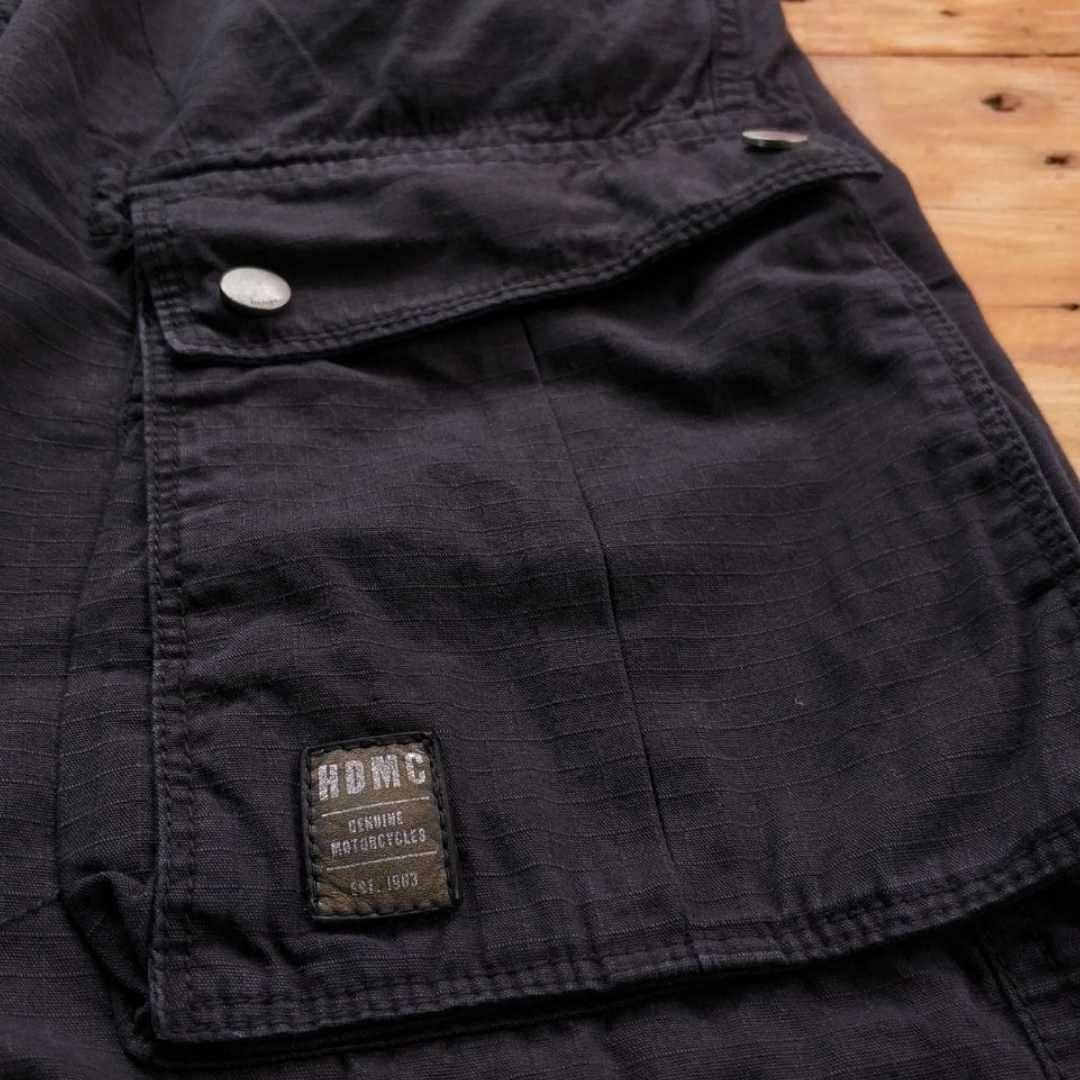 Jual Celana  Pendek Harley Davidson Seri Cargo  Shorts Hitam 