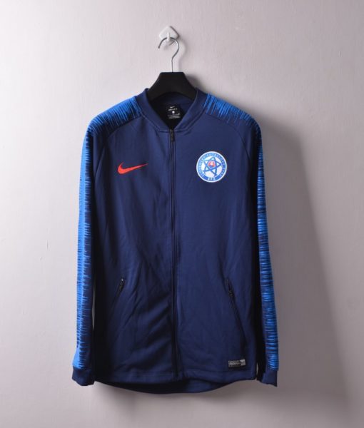 blue nike tracksuit top