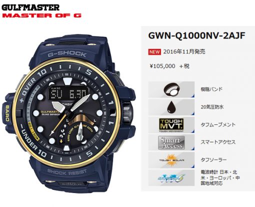 gshock GWN-Q1000NV-2AV