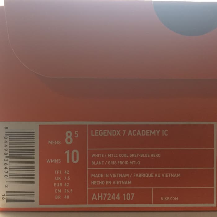 Jual Sepatu  Futsal  Nike  Original  Legend 7 Academy IC White 