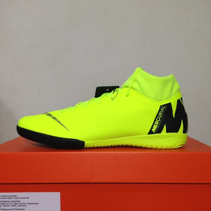 Jual Sepatu  Futsal  Nike  Superfly 6 Academy IC Volt Black 