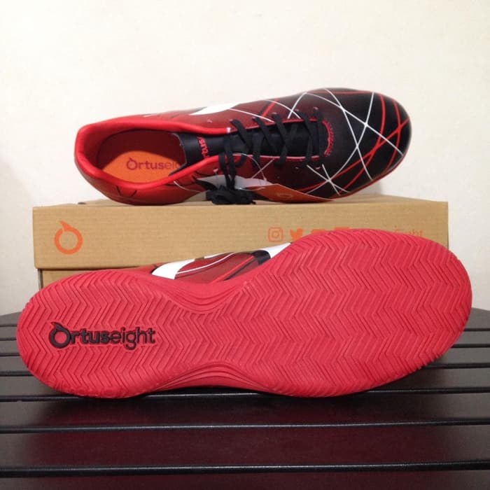 Jual Sepatu Futsal Ortus Eight Ventura IN Red Black