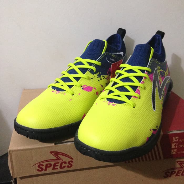 Jual Sepatu Futsal Specs Cyanide TNT  19 IN Zest Green Blue 