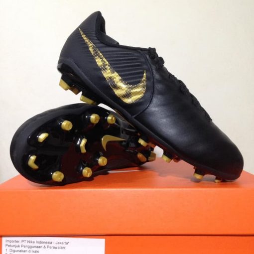 Sepatu Bola Anak Nike JR Legend 7 Academy FG Black Gold AO2291-077 Original  Murah