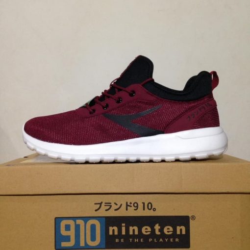 Sepatu Running/Lari Nineten Yasei Maroon White 11C00005301 Original  Murah