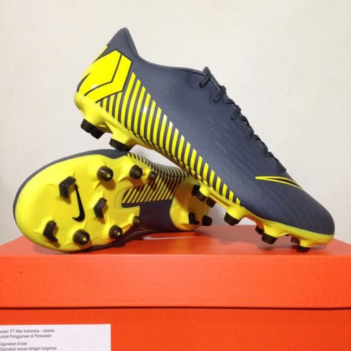 Sepatu Bola Nike Vapor 12 Academy GS FG/MG Dark Grey AH7375-070 Original  Murah