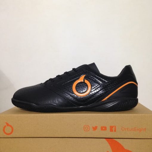 Sepatu Futsal Ortus Eight Genesis IN Black Ortrange 11020046 Original  Murah