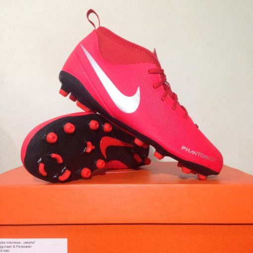 Sepatu Bola Anak Nike JR Phantom VSN Club DF FG/MG Crimson AO3288-600  Murah