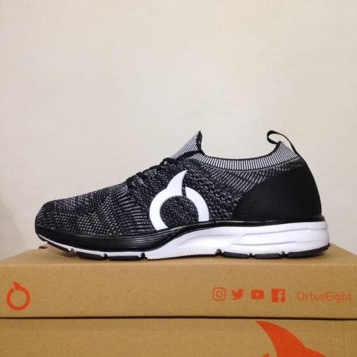 Sepatu Running/Lari Ortus Eight Originalent Black Grey White 11030007 Original  Murah